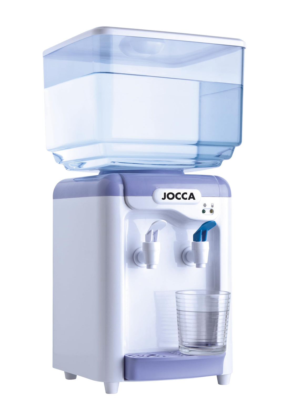 Jocca 1102 Wasserspender mit Tank, Weiss und Lila, 23x23x47,5 cm Blanco Y