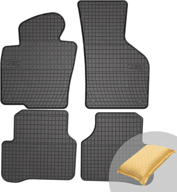 FROGUM El Toro Gummimatten Ganzjähriges-Set von Autofussmatte Auto Fussmatten für VW CC 2012-2016, f