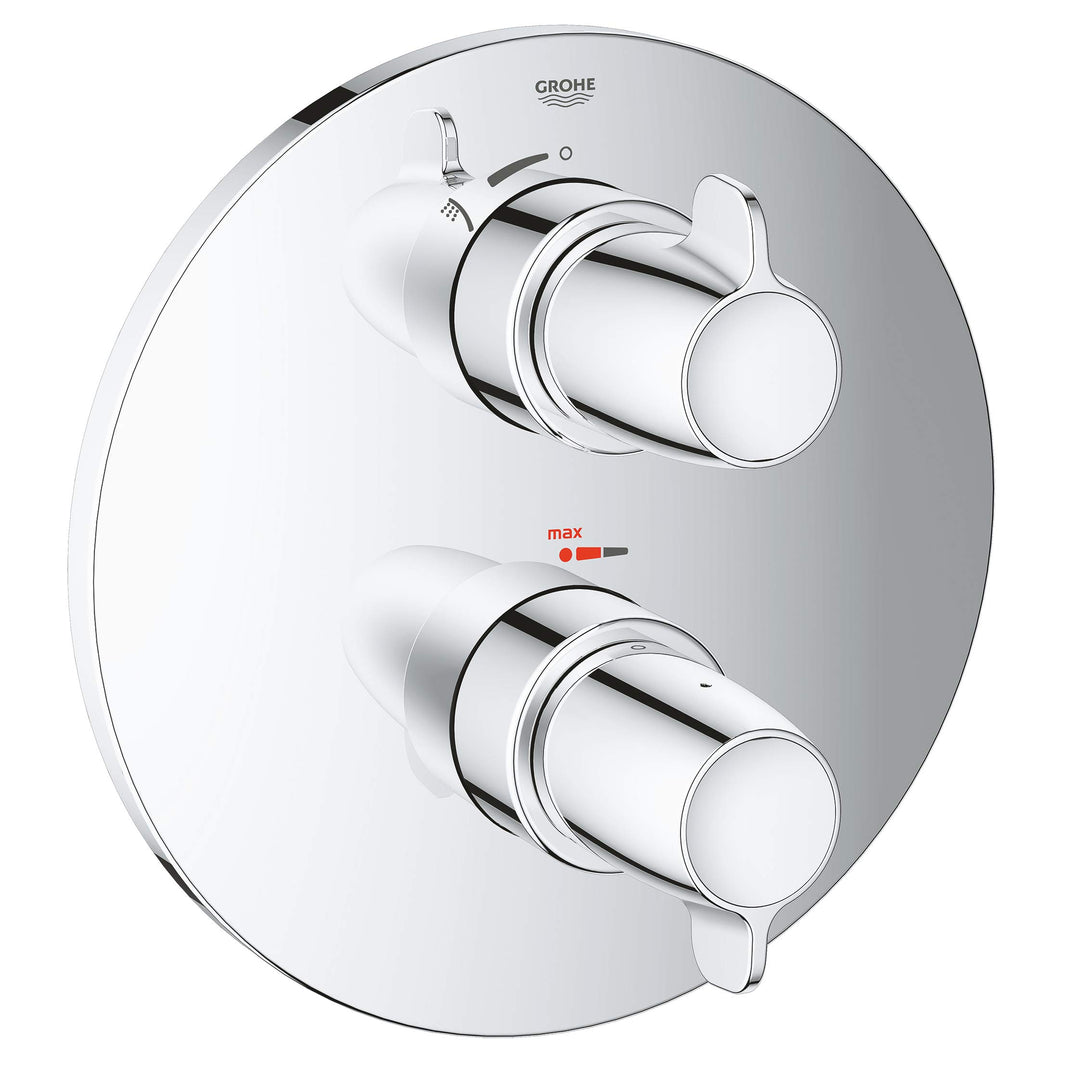 Grohe Grohtherm Special Thermostat-Brausebatterie Fertigmontageset, 1 Stück, 29094000, Silber, Braus