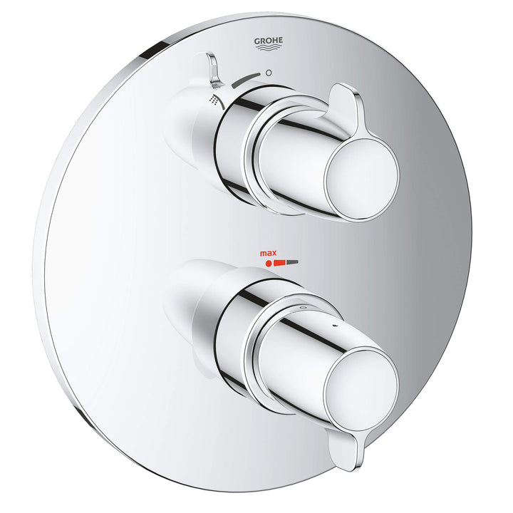 Grohe Grohtherm Special Thermostat-Brausebatterie Fertigmontageset, 1 Stück, 29094000, Silber, Braus