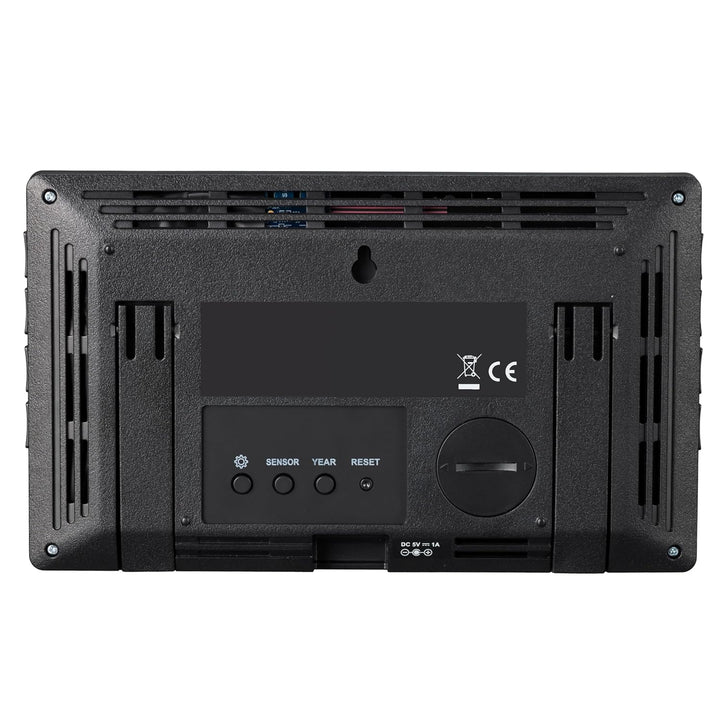 Bresser Funkwetterstation mit Aussensensor, 5,7" Display, Wettervorhersage, Luftdruck, Hitzeindex, T
