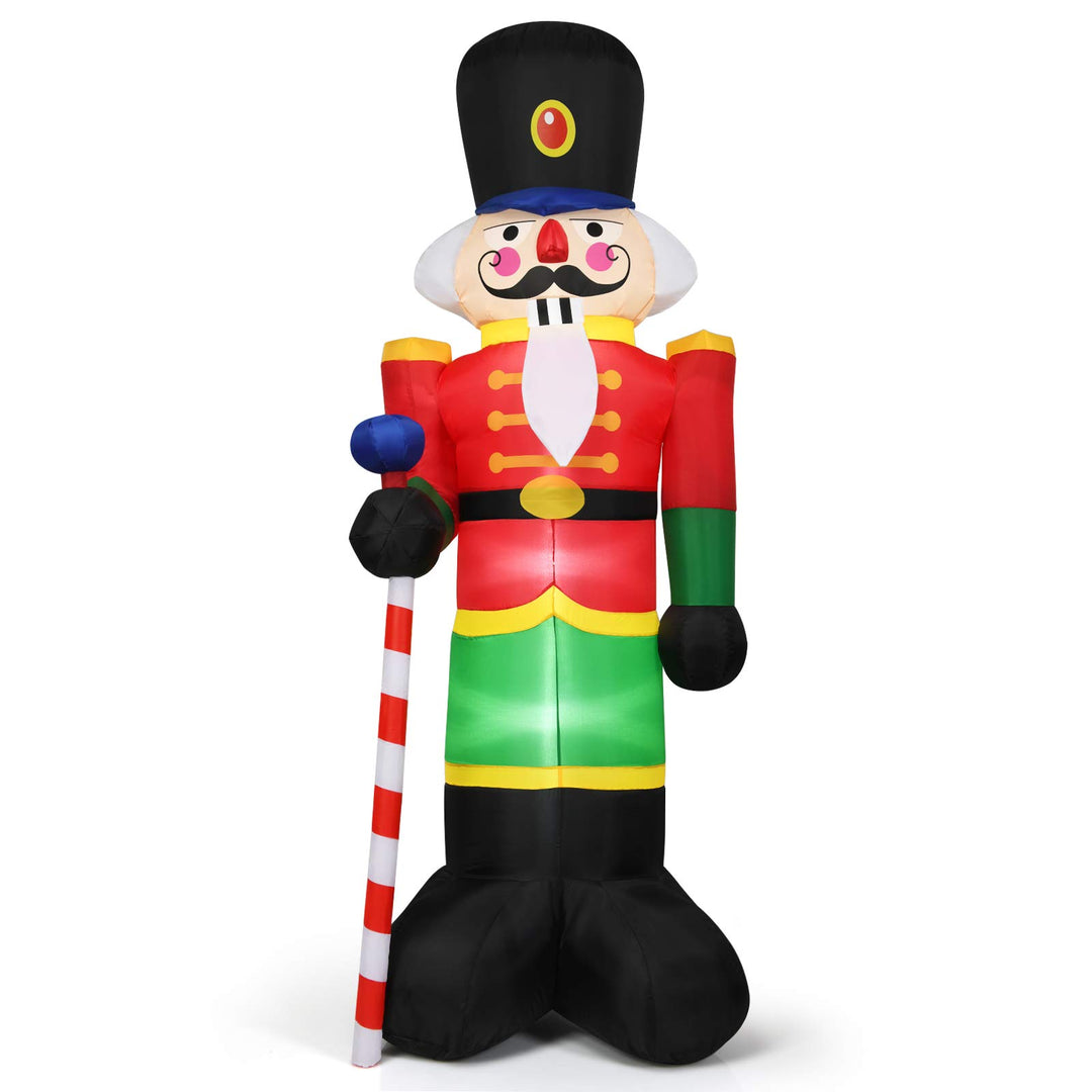 DREAMADE Aufblasbare Weihnachtliche Nussknackerfigur, wasserdichte Gartendeko, Weihnachtsdeko mit In