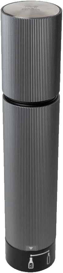 2in1 Vakuumpumpe für Wein & Champagner, 20 cm, Aluminium Karbonfarben Manuelle, Karbonfarben Manuell