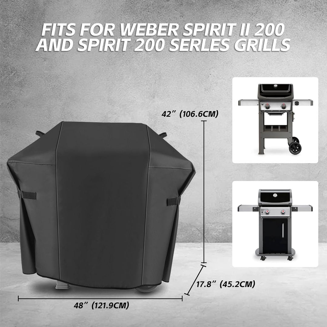 7138 Grill Abdeckung für Weber Spirit 200 Serie, Spirit E210, S210, E21 2 Brenner Grillgas, Anti-Fad
