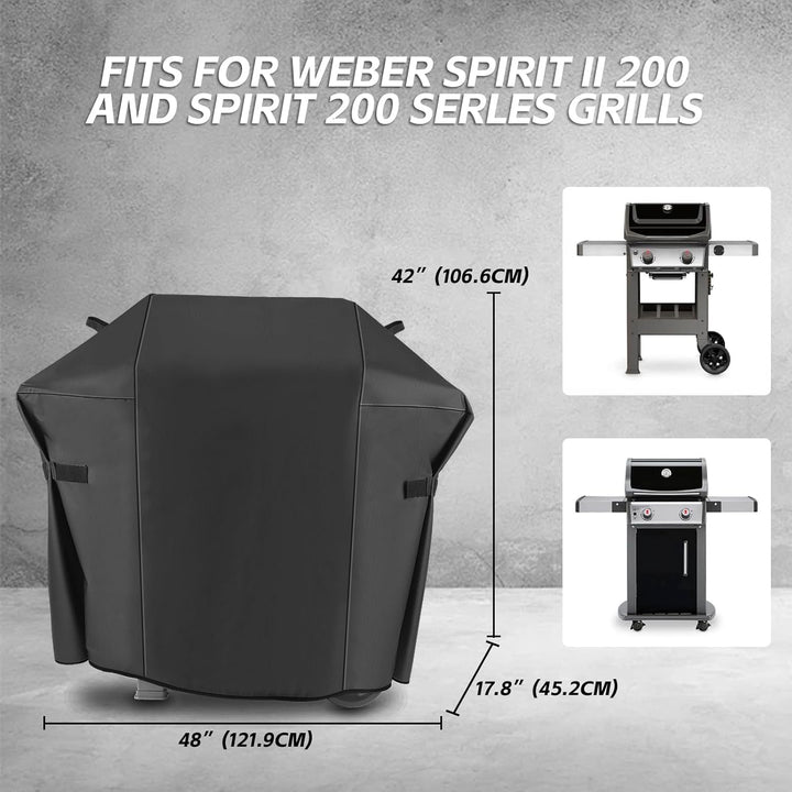 7138 Grill Abdeckung für Weber Spirit 200 Serie, Spirit E210, S210, E21 2 Brenner Grillgas, Anti-Fad