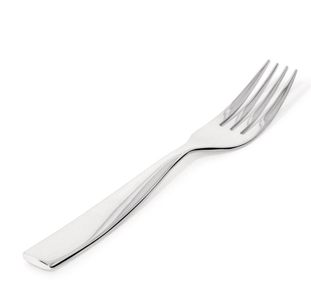 Alessi Dessertgabel, Edelstahl, Silber, 19 x 4.5 x 2.2 cm, 6-Einheiten