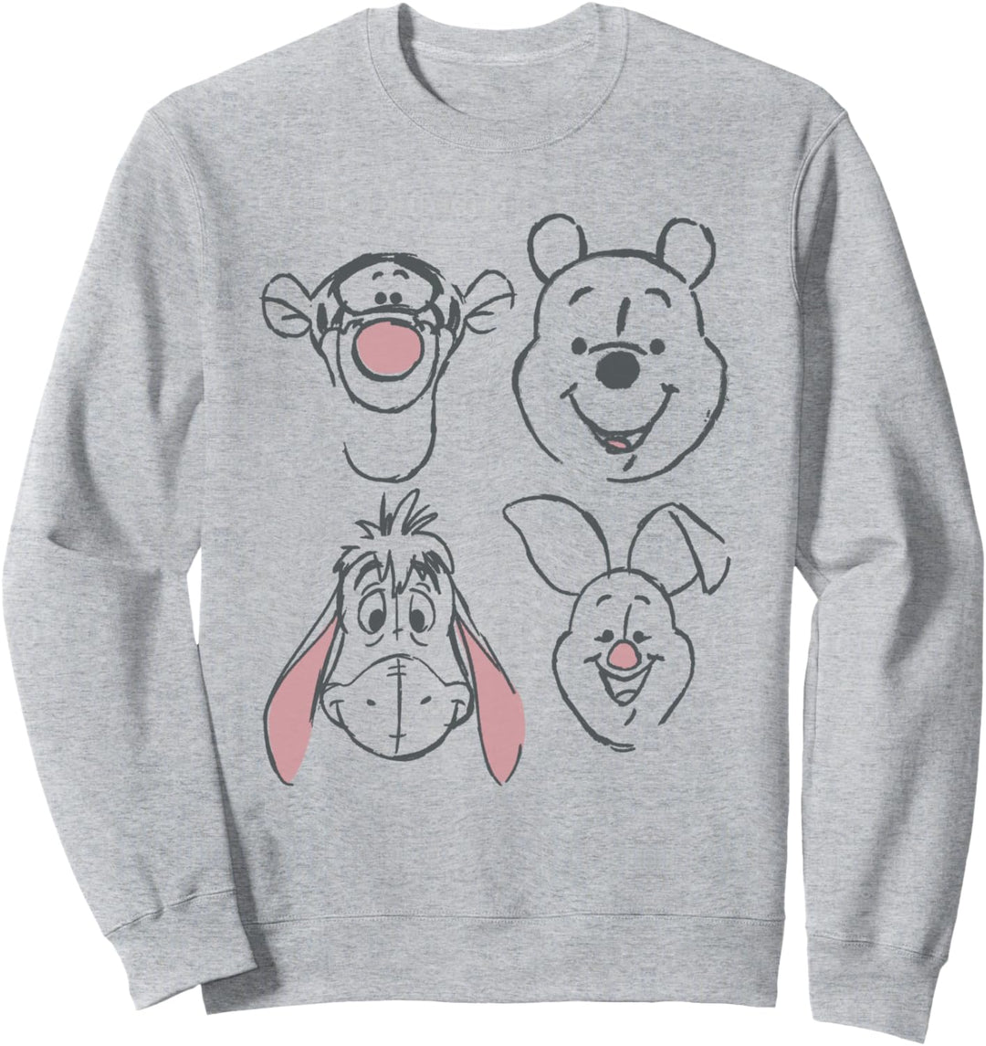 Disney Winnie The Pooh and Friends Sketch Sweatshirt