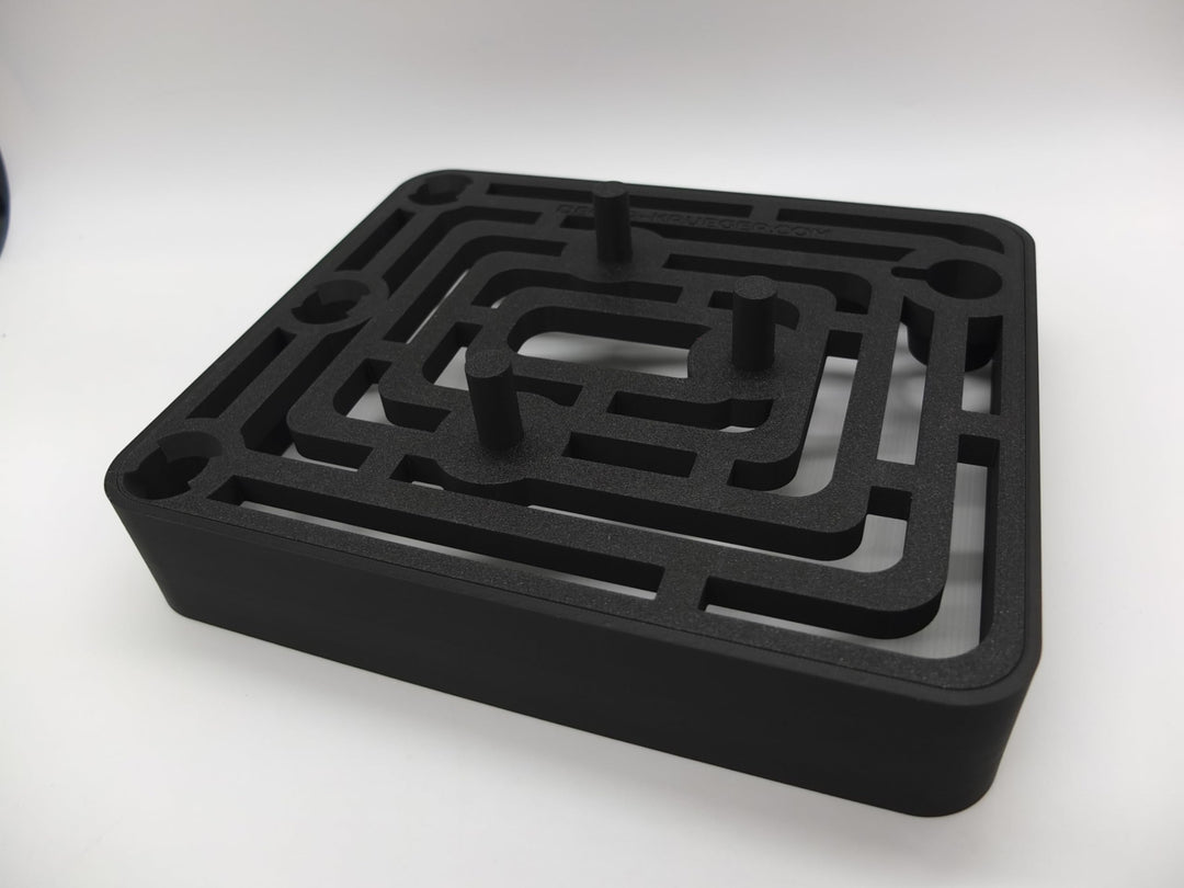 Halter Aufsteller für KitchenAid Standardaufsätze und Raspel Aufsätze Art Deco Stil (Black), Schwarz