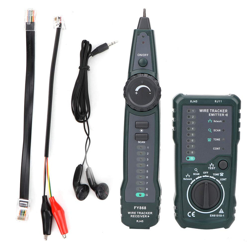 RJ45 RJ11 LAN Kabel Tracker Kit, Kabelfinder Kabeltester Leitungssucher, FY868 Netzwerk Telefon Cabl
