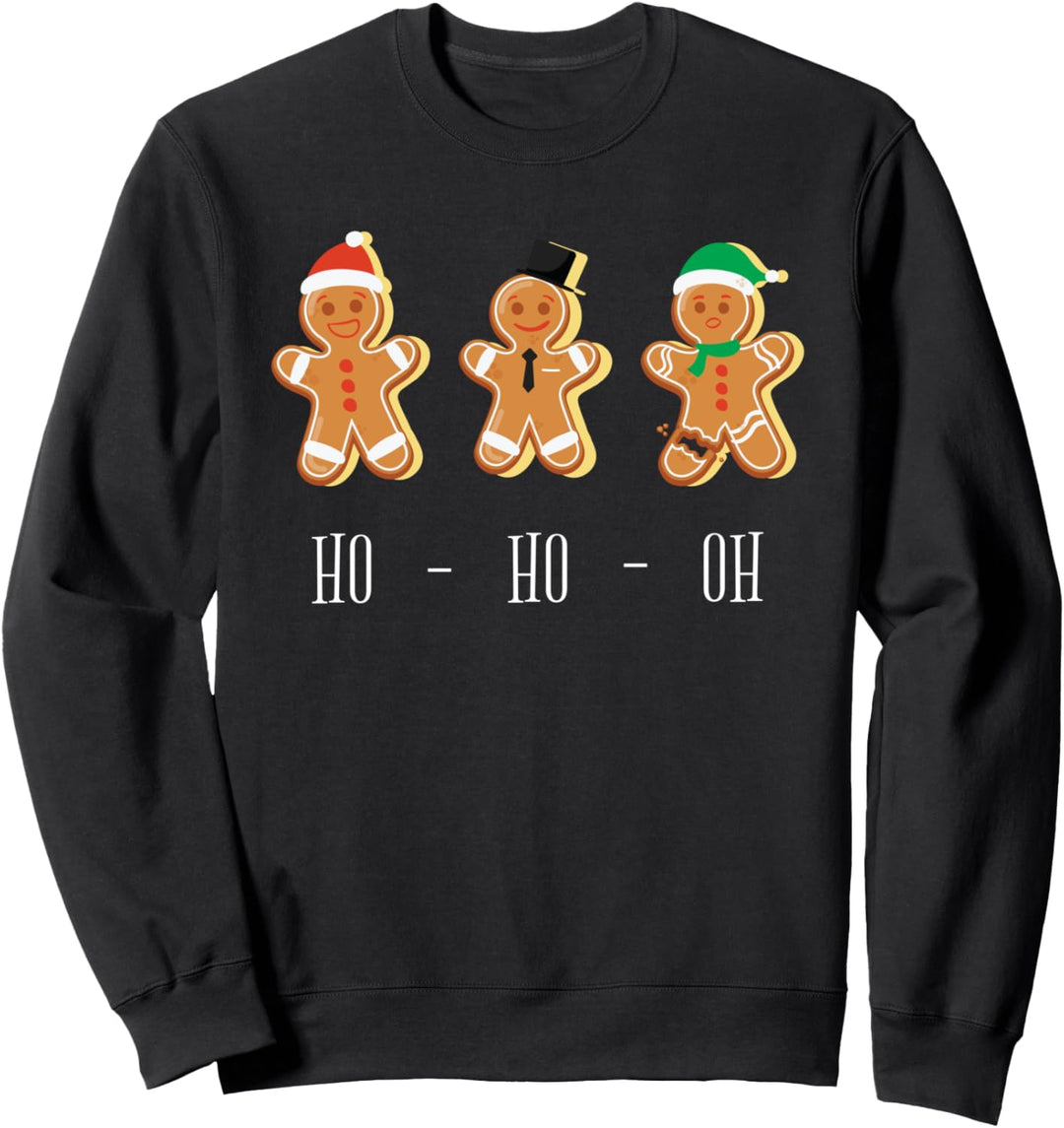 HO HO OH Lustiger Weihnachtsbacken Lebkuchen Sweatshirt