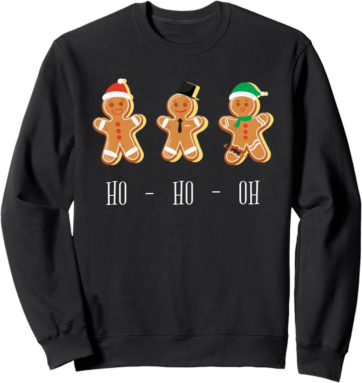 HO HO OH Lustiger Weihnachtsbacken Lebkuchen Sweatshirt