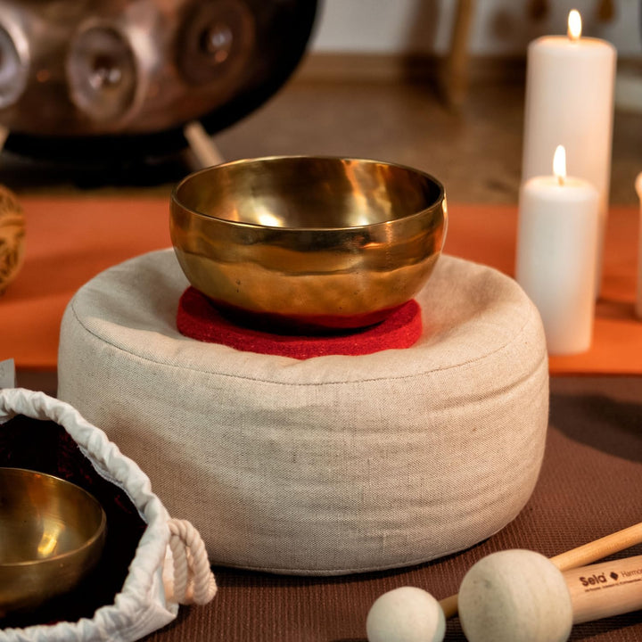 Sela SE 262 Harmony Singing Bowl Klangschale 17 cm inkl. Schlägel, Baumwolltasche, Filzring + keepdr