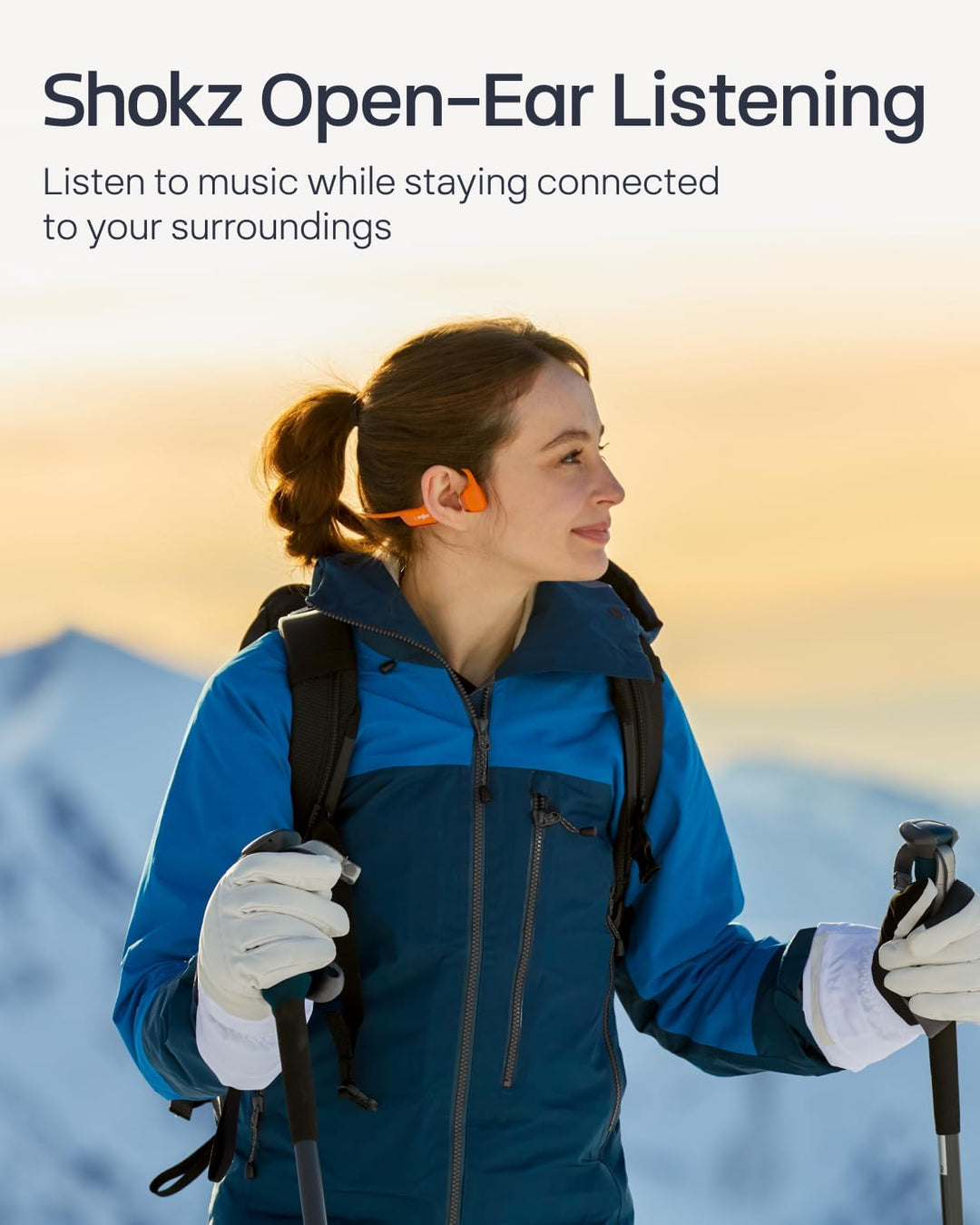 SHOKZ OpenRun Pro 2 Mini Knochenschall Sportkopfhörer, Open-Ear-Ohrhörer mit Bluetooth 5.3, Mikrofon