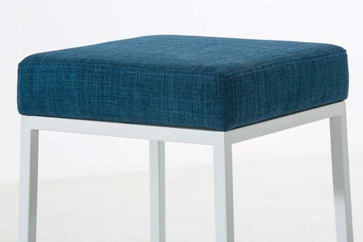 CLP Barhocker MONTREAL mit Stoffbezug | Thekenhocker mit einer Sitzhöhe von 80 cm | Gepolsterte Sitz