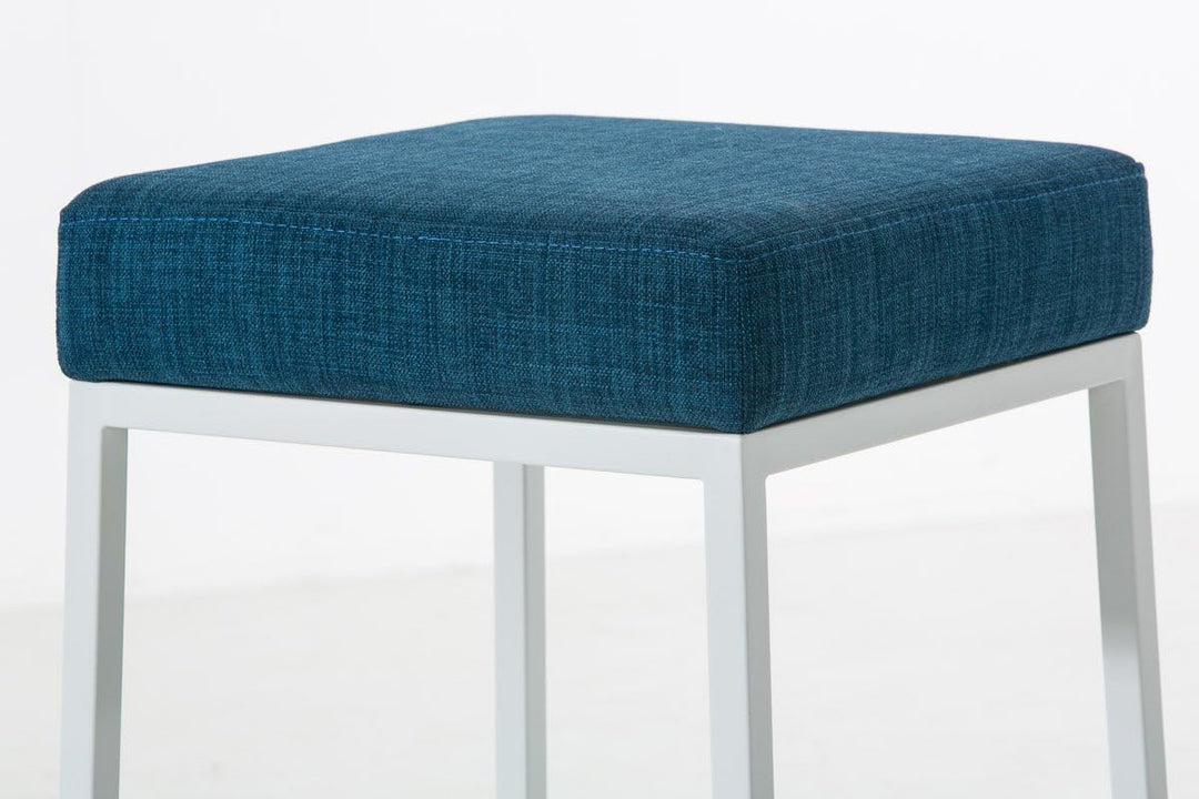 CLP Barhocker MONTREAL mit Stoffbezug | Thekenhocker mit einer Sitzhöhe von 80 cm | Gepolsterte Sitz