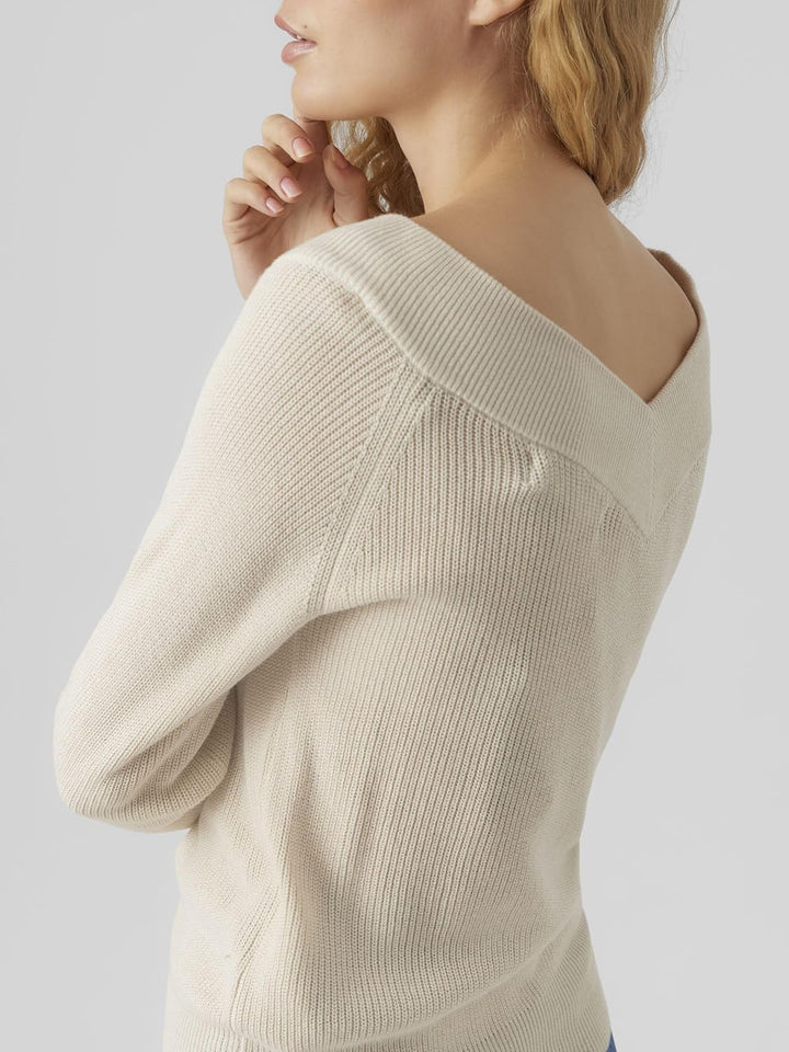 VERO MODA Female Strickpullover VMNEWLEXSUN Pullover XS Birch, XS Birch