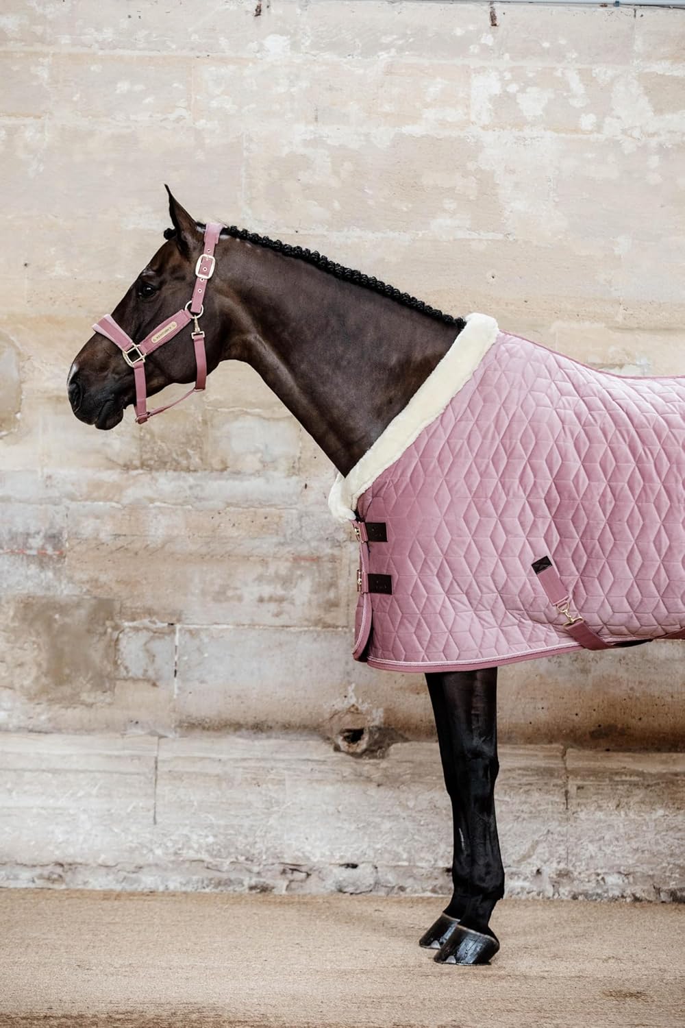 Kentucky Horsewear Show Rug Velvet Turnierdecke, Grösse:125, Farbe:Old Rose 125 alt rosa, 125 alt ro
