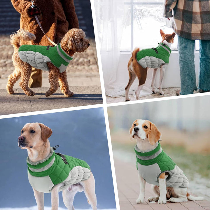 Hundemantel Wasserdicht, Winter Hundejacke Warme Winddichter Anti-Schneeanzug Winter Hundebekleidung