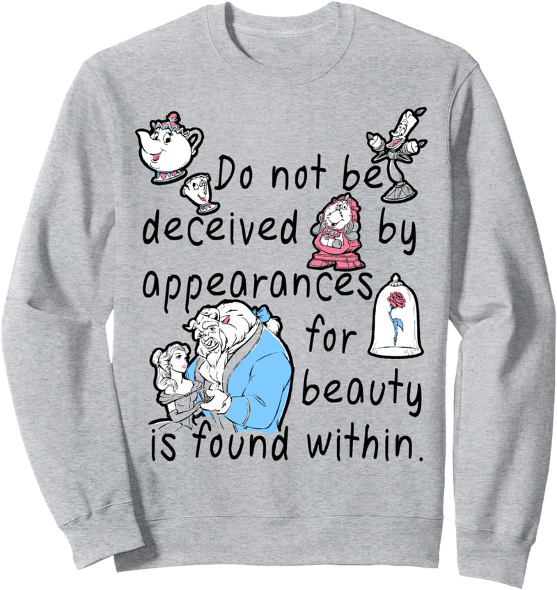 Disney Beauty And The Beast Beauty Is Found Within Sweatshirt