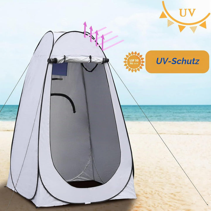 TUKAILAI Camping Toilettenzelt Duschzelt Pop Up Umkleidezelt Privatsphäre Toilette Umkleidekabine La