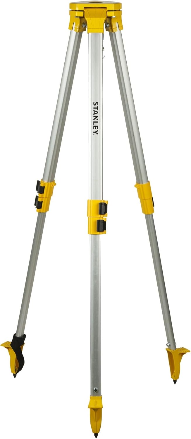 Stanley Standardstativ, Aluminiumstativ (Quick-Clamps System, 0,97 m - 1,60 m, Trageriemen, 5/8 Zoll