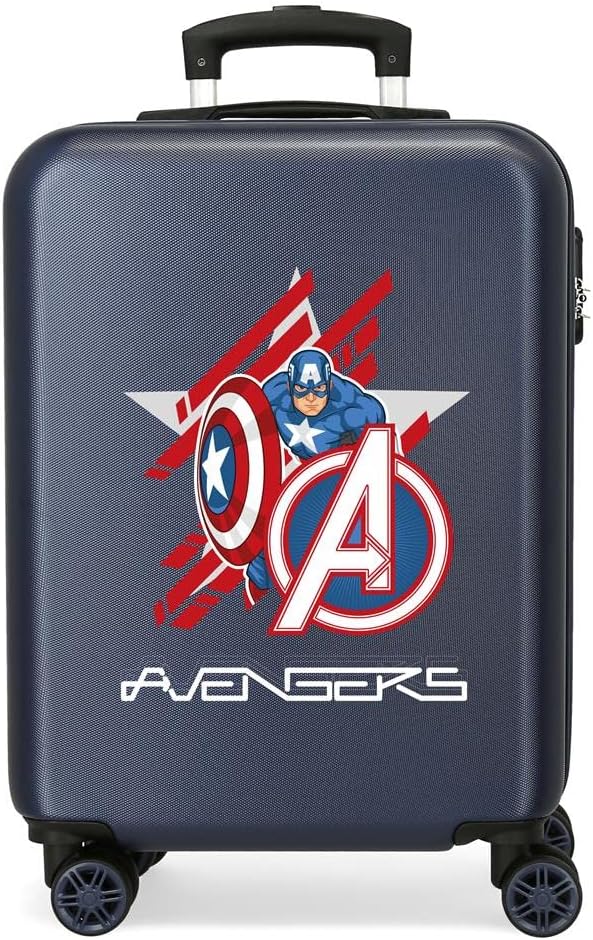 Marvel All Avengers Kinder-Gepäck, Schuld (Blau) - 2471763, 38x55x20 cms Kabinenkoffer Schild, Kabin