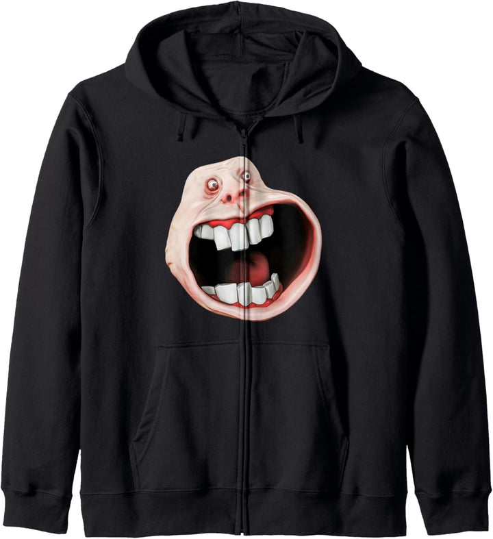 Trollge, Trollface Funny Troll Face, Rage Comic, Dank Meme Kapuzenjacke