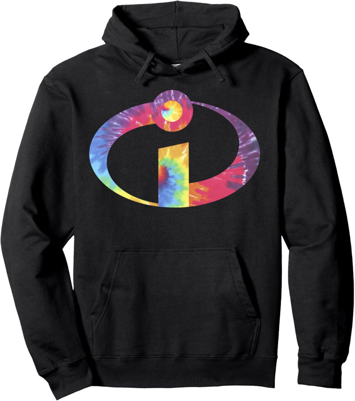 Disney Pixar Incredibles Tie-Dye Logo Pullover Hoodie