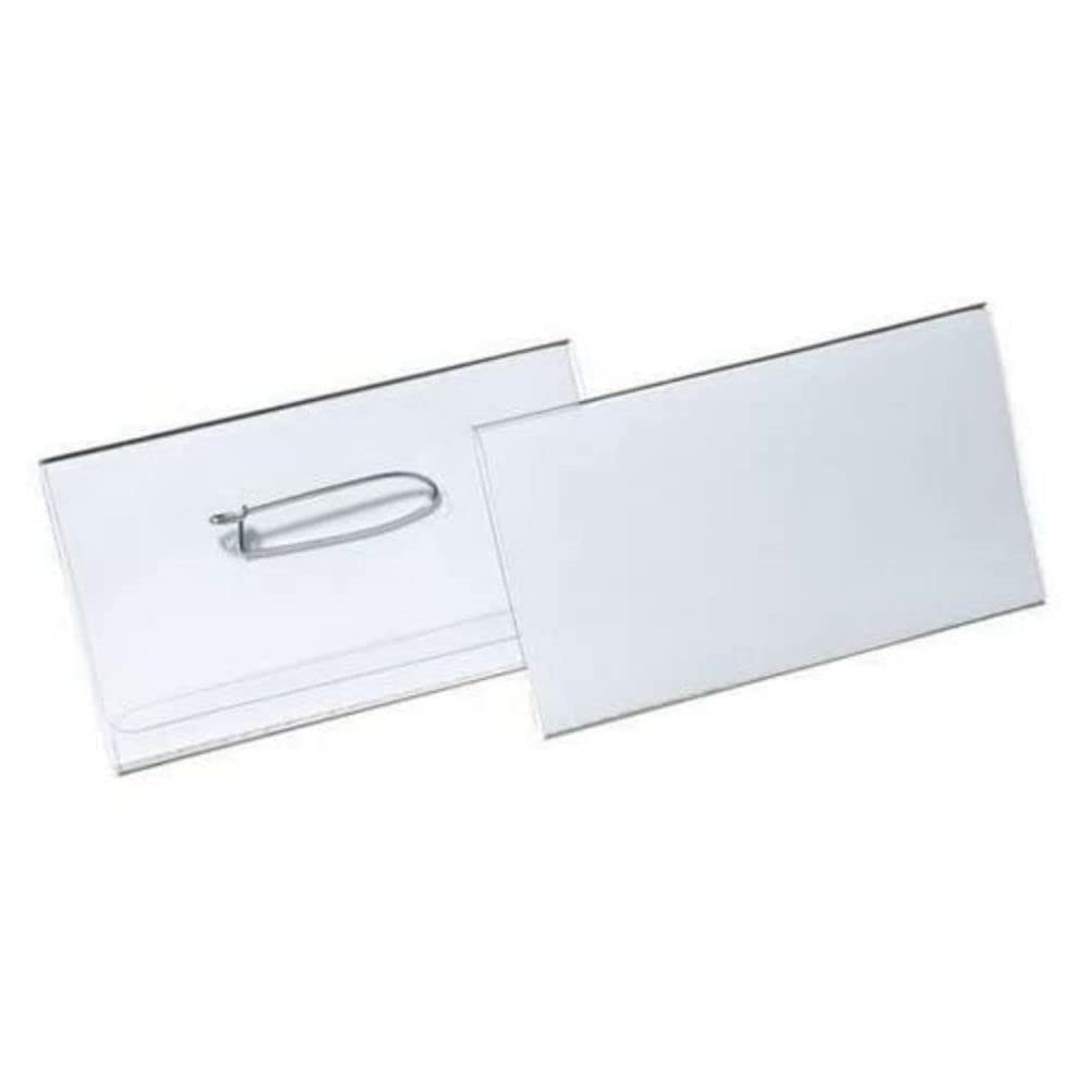 Durable Namensschild mit Nadel, 40 x 75 mm, 100 Stück