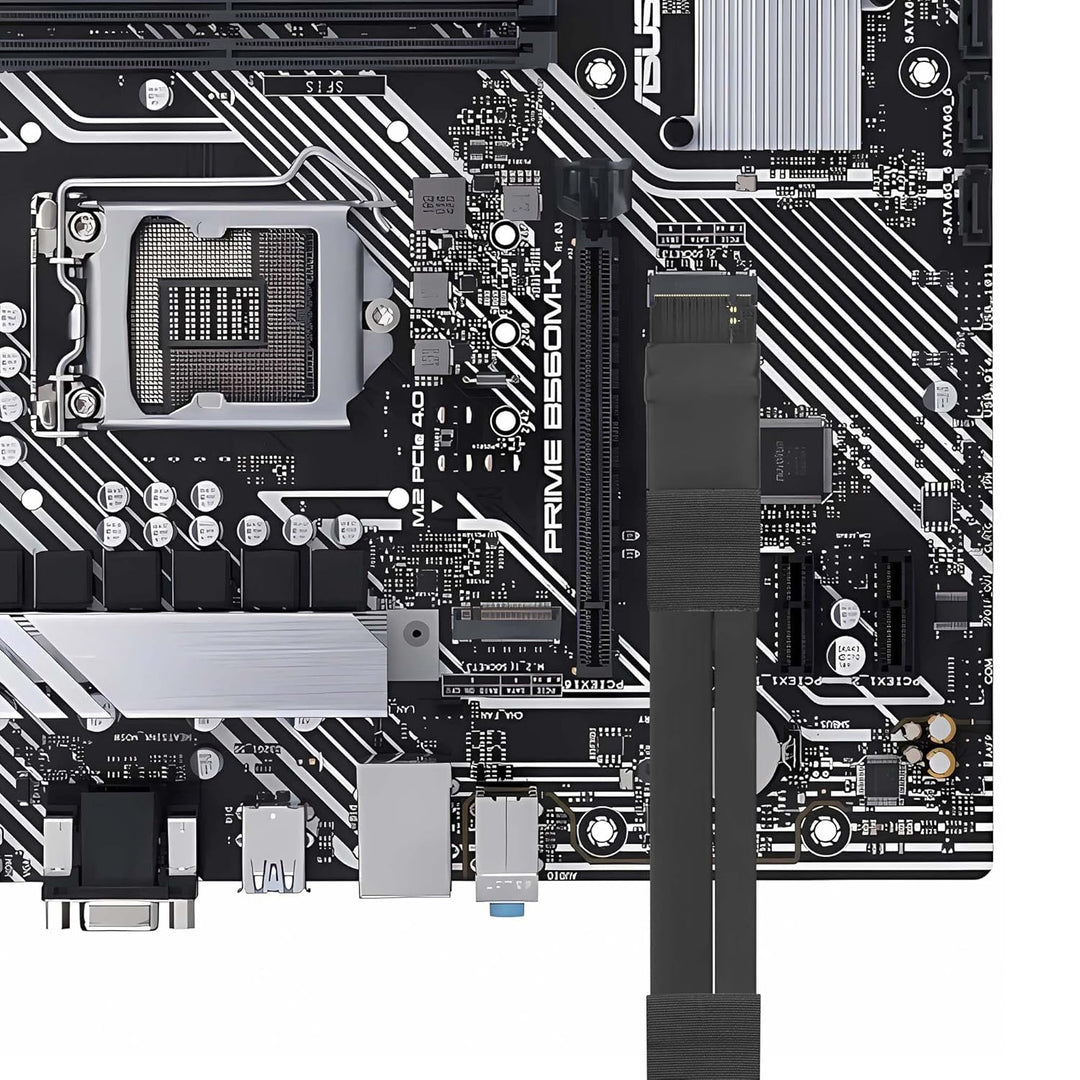 CERRXIAN M.2 NGFF NVMe M Key zu PCIE 3.0 4X Grafikkarten-Riser-Adapterkarte M.2 Key M zu PCI-E 4X Ve