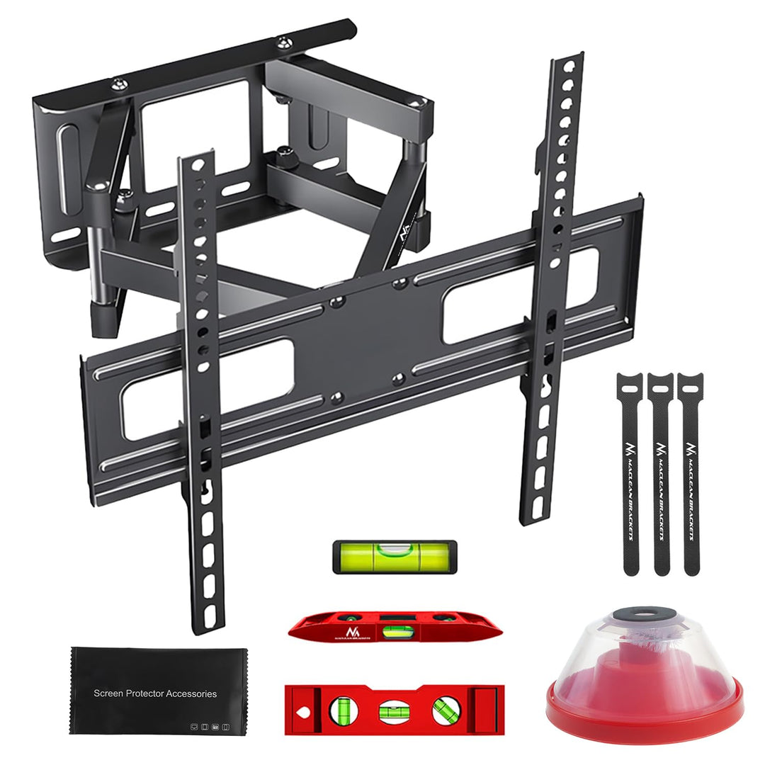 Maclean TV-Wandhalterung für 32-75" Fernseher bis 50 kg | neigbar, schwenkbar, Abstand 80-380 mm | V