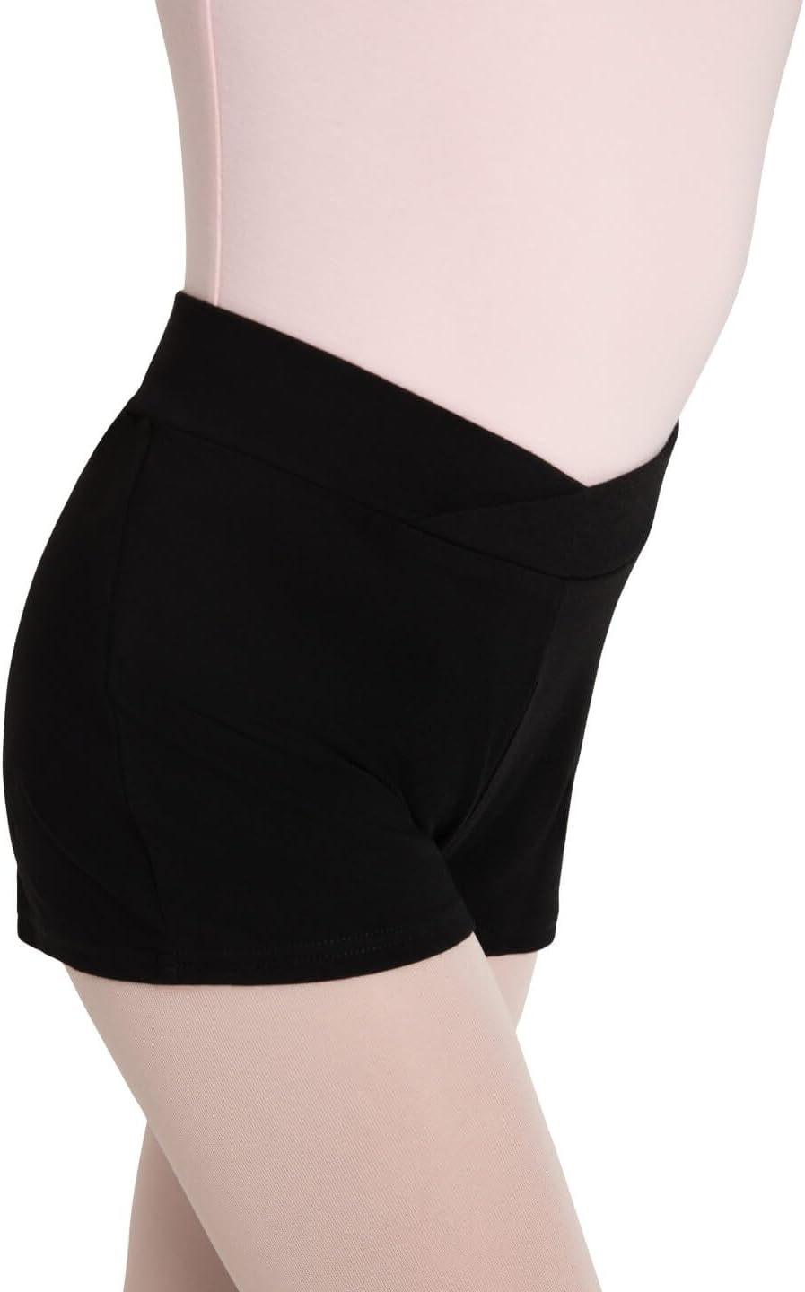 Capezio Big Girls' Boy Short,Black,M (8-10)