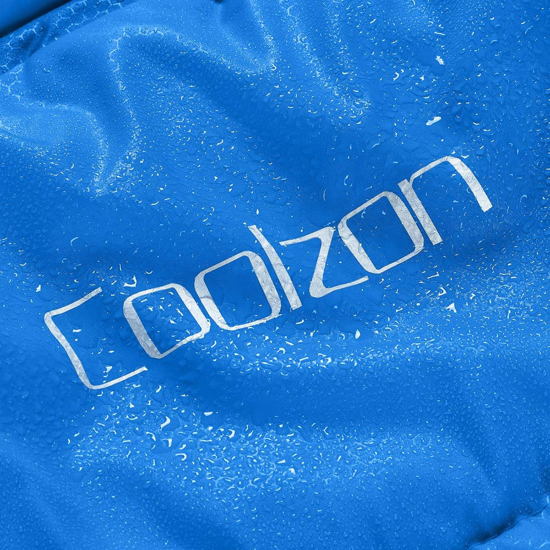Coolzon Schlafsack Outdoor für Camping 3-4 Jahreszeiten, Erwachsene Deckenschlafsack Kleines Marine,