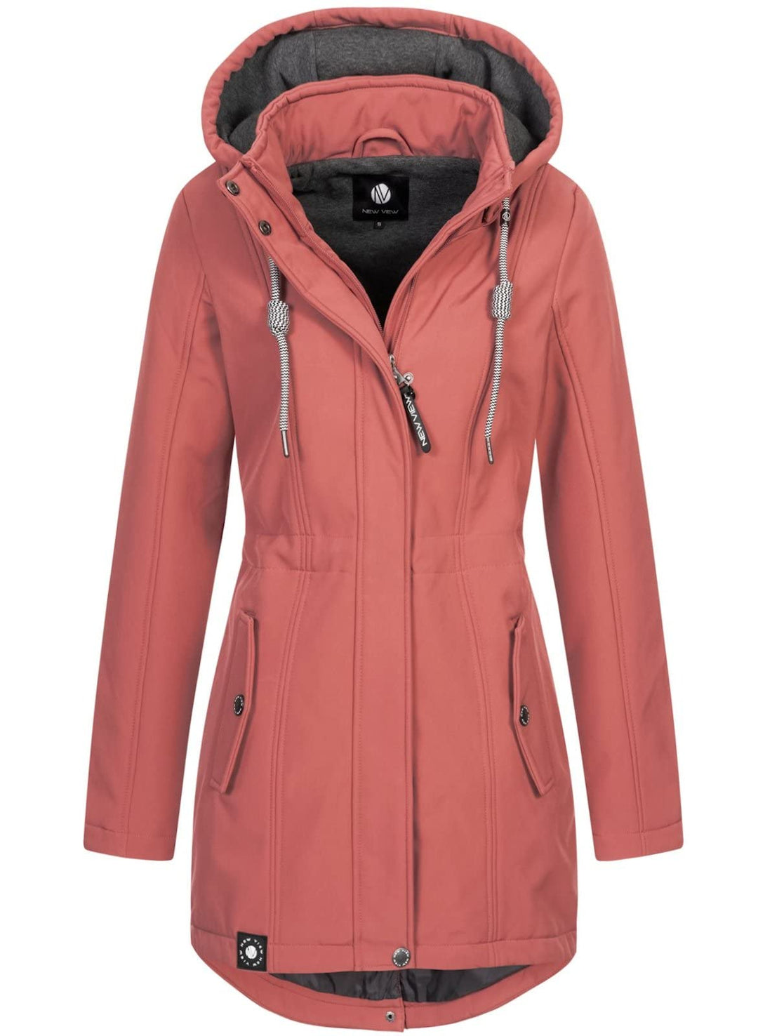 Top Fuel Fashion Damen Softshelljacke Kurzmantel Ivana L Altrosa (Rosé), L Altrosa (Rosé)