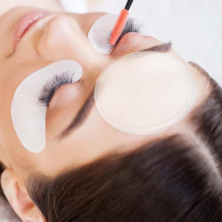 Zerodeko 5 Stück Silikonpad für Wimpern Runde Transparente Silikon Wimpernpalette Antistatisch für W