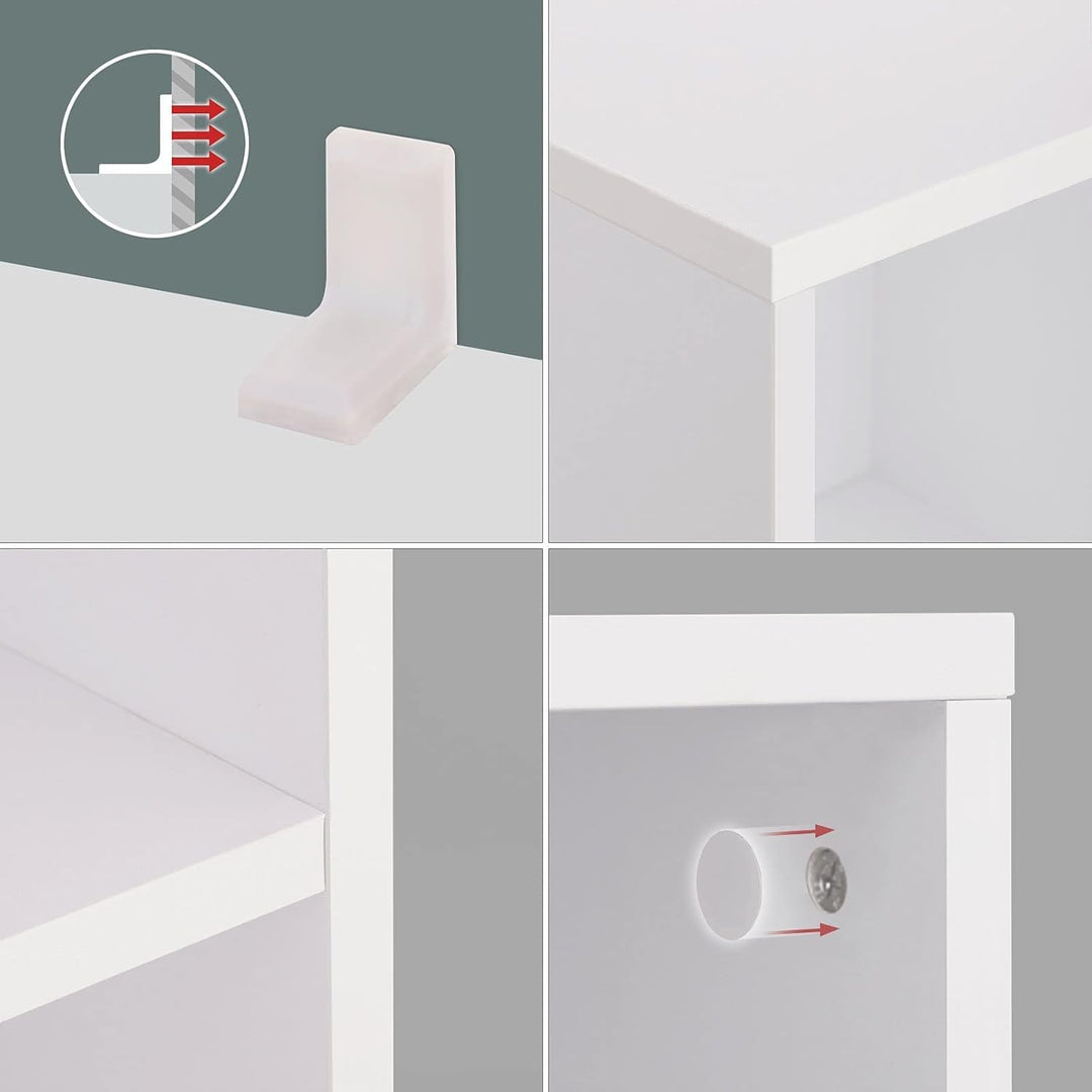 VASAGLE Bücherschrank, Bücherregal, mit 8 Fächern, Büroregal, Würfelregal, Standregal, für Wohnzimme