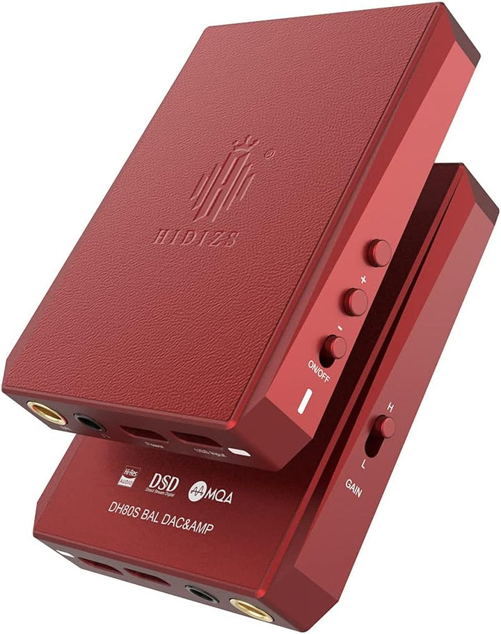 Hidizs DH80S DAC und AMP ausgewogen, tragbar, unterstützt MQA-Audio-Technologie, tragbar, DSD64/128,