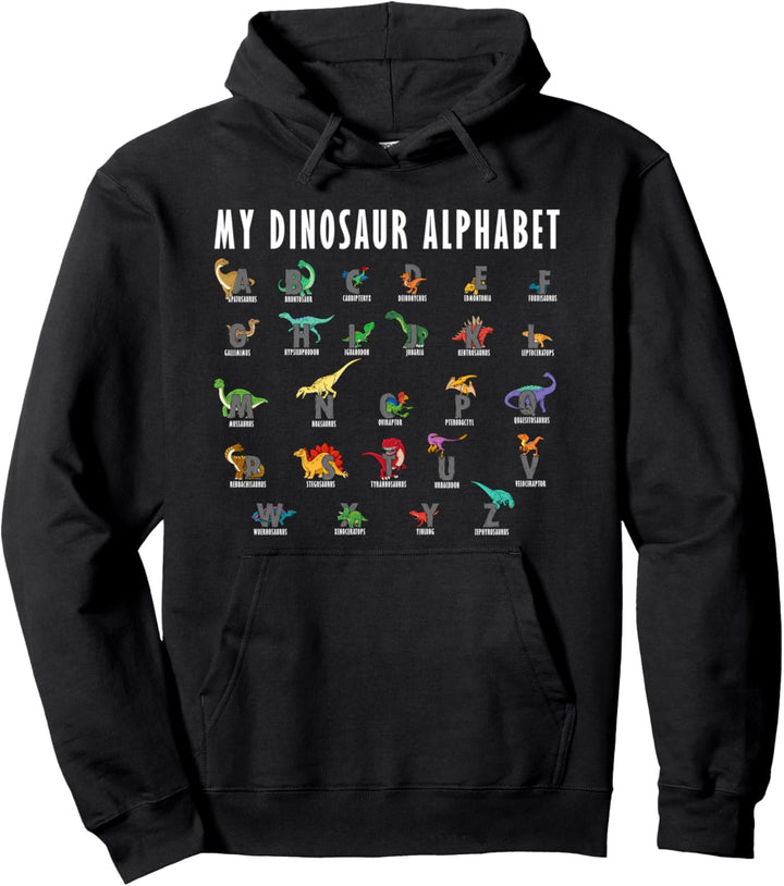 Mein Dinosaurier Alphabet Reptilien Dino Fossil Beruf Hobby Pullover Hoodie