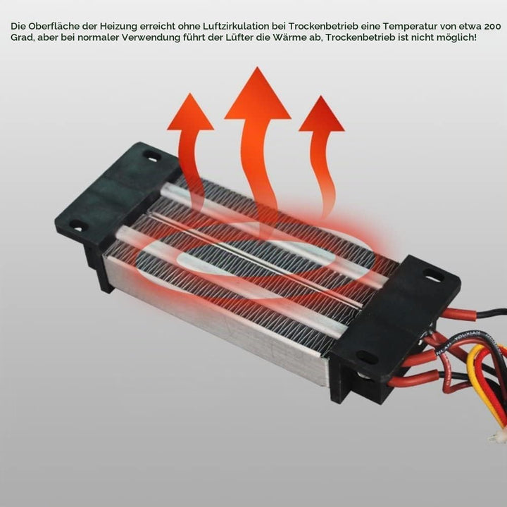 PTC-Heizelement, 200W DC 12V Isoliertes PTC-Keramik-Luftheizgerät, PTC-Heizung, Elektrisch isolierte