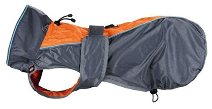 Trixie massiv Regenmantel für Hunde, 25 cm, grau/orange grau/orange 25 cm(1er Pack), grau/orange 25