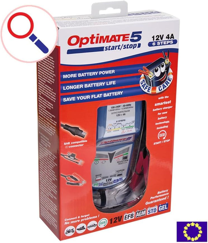 Optimate 5 6-stufiges 12V 4A Batterierettungs, -lade-, -test-, -wartungsgerät OptiMATE 5 Start/Stop