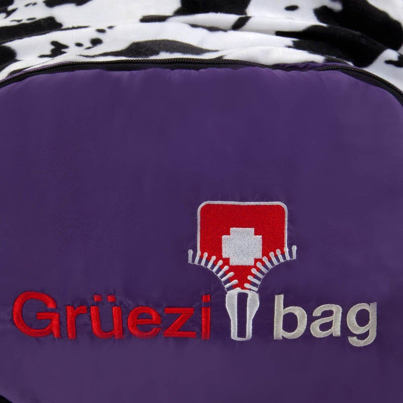 Grüezi+Bag Kinder Schlafsack Mitwachsend Grow Cow RV Rechts, Lila, 34 x 20 x 20 cm