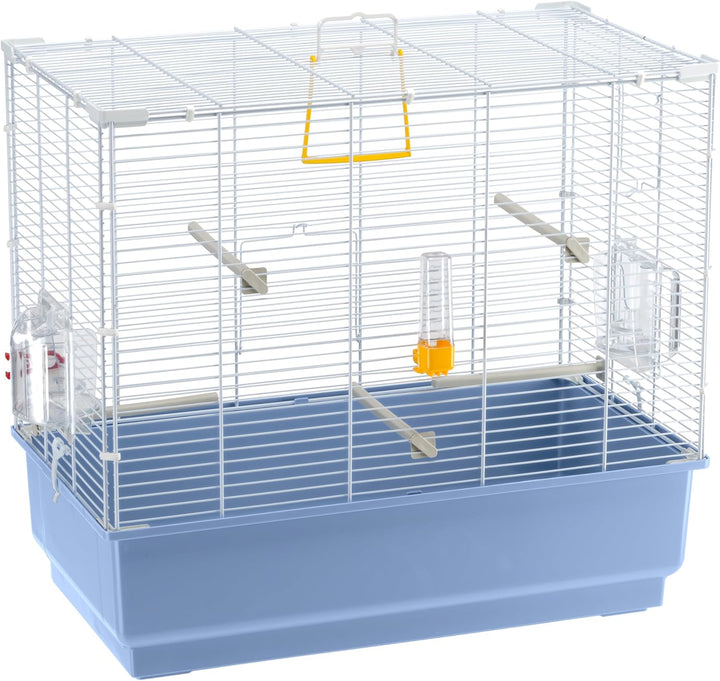 Ferplast Vogelkäfig Wellensittich Käfig Exotenkäfig, inkl. Vogelspielzeug, Vogel-Futternapf, Vogel-S