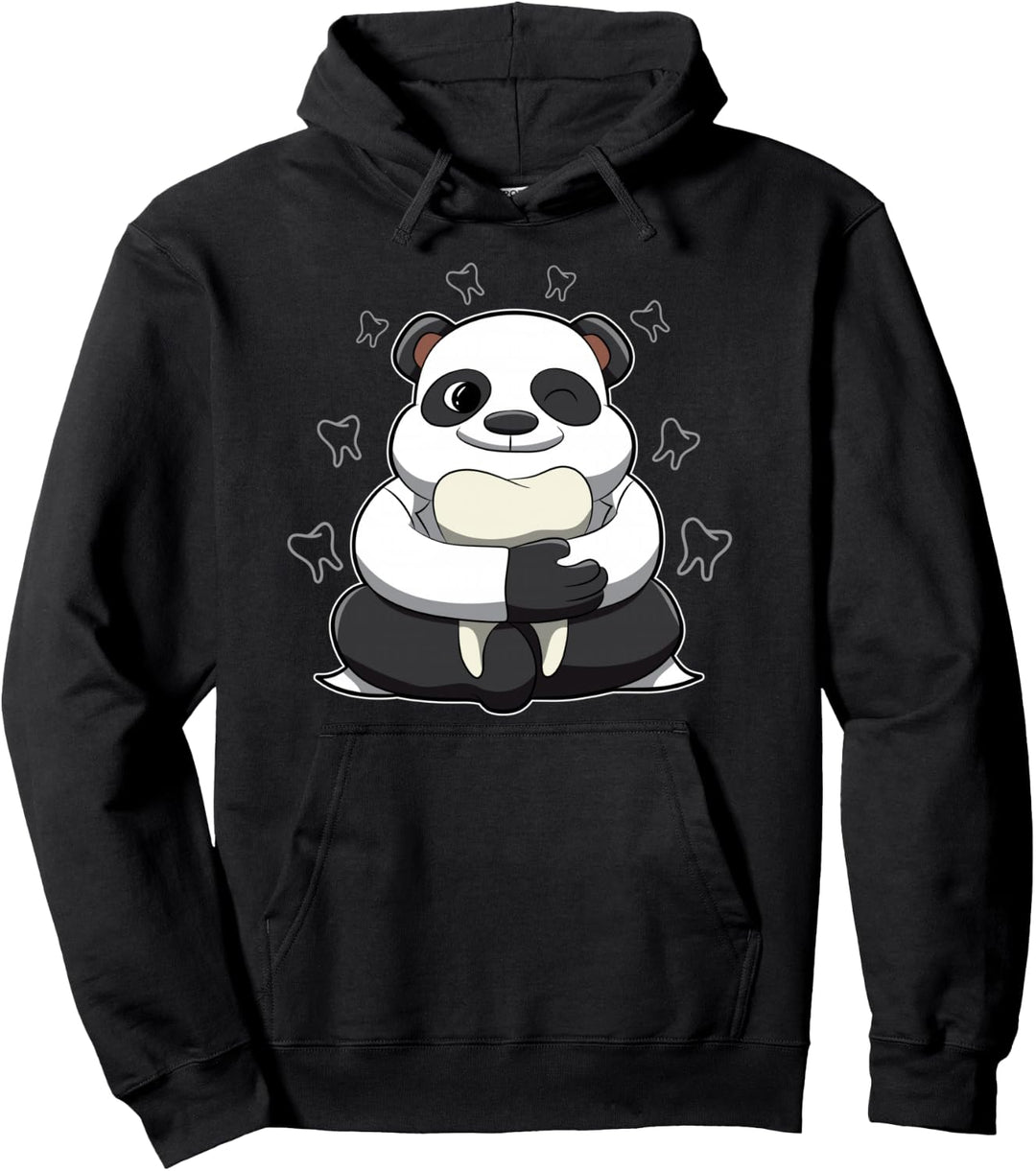 Doktor Panda Bär - Lustiges Zahnarzt-Tier - Pandabär Pullover Hoodie