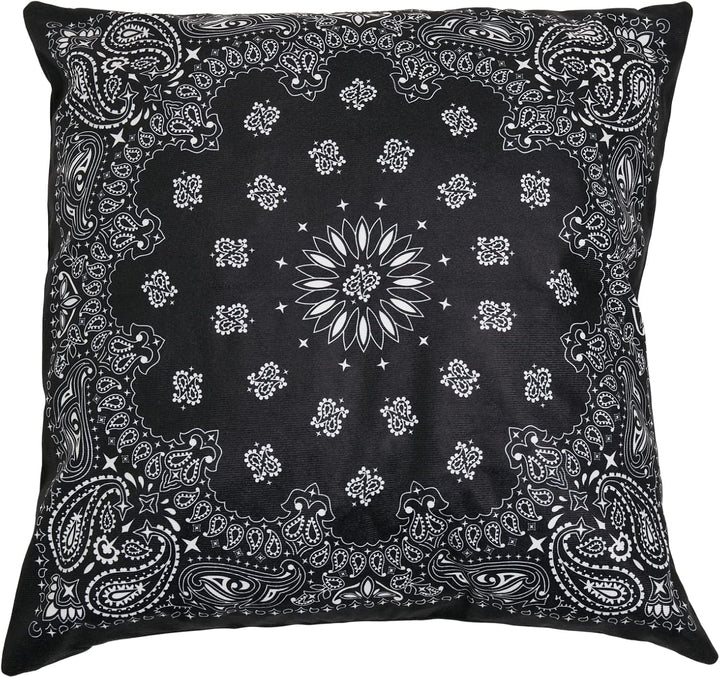Urban Classics Accessoires Bandana Print Cushion Set Einheitsgrösse Black/White, Einheitsgrösse Blac