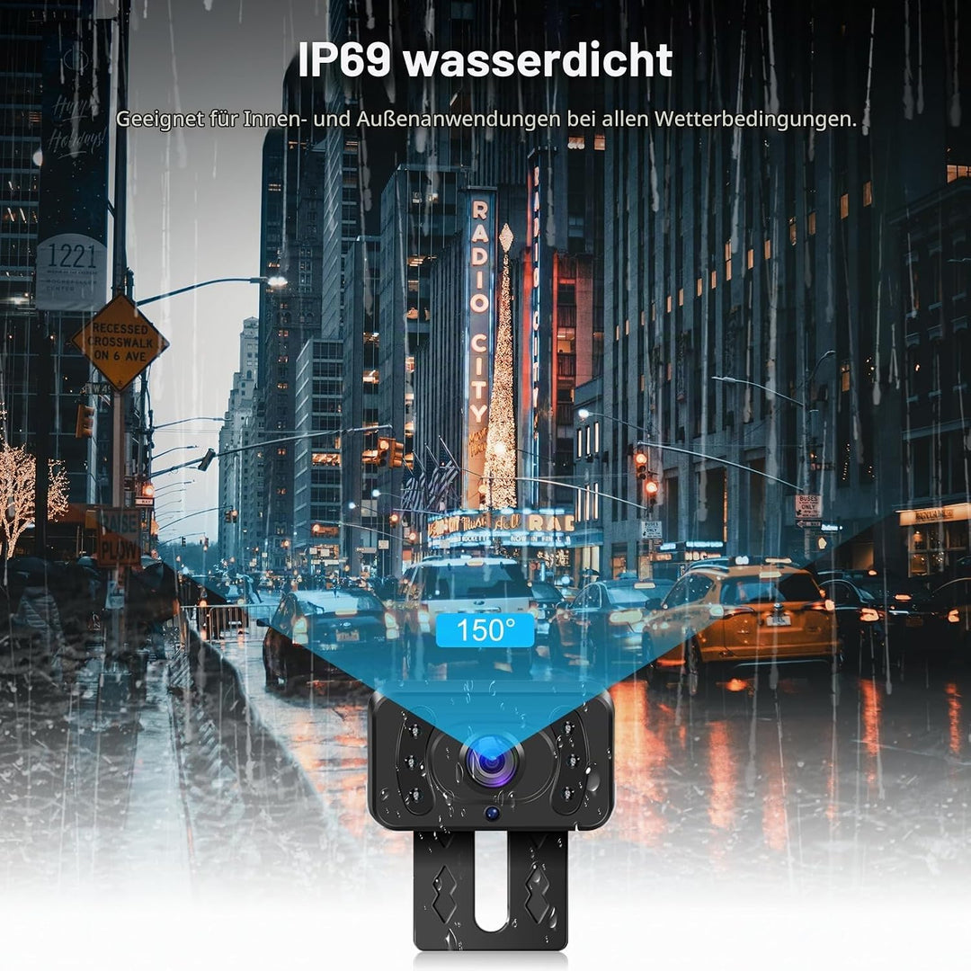 Hodozzy Digital Wireless Rückfahrkamera Set mit 5 Zoll IPS Bildschirm Monitor, AHD Reverse Camera Na