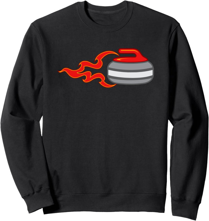 Curling Wischen Stein Trendy Wintersport Geschenk Sweatshirt