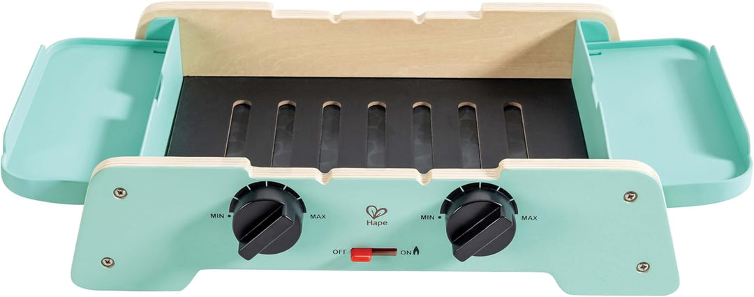 Hape Grill mit gusseiserner Pfanne, Kinderrollenspiel, mit Sound, ab 24 Monaten