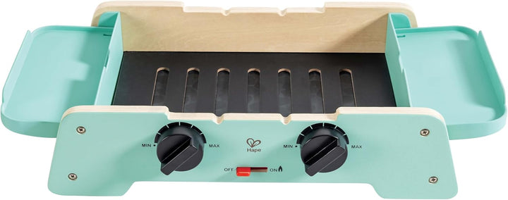 Hape Grill mit gusseiserner Pfanne, Kinderrollenspiel, mit Sound, ab 24 Monaten