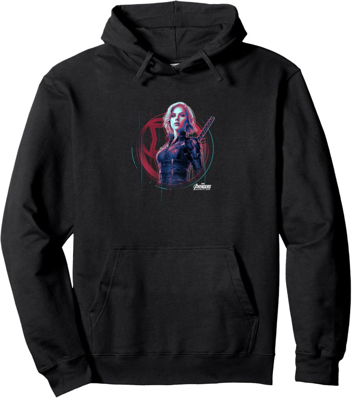 Marvel Avengers: Infinity War Black Widow Glitch Portrait Pullover Hoodie